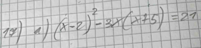 (x-2)^2-3x(x+5)=27