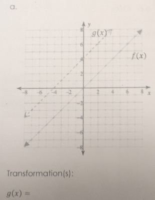 Transformation(s):
g(x)=