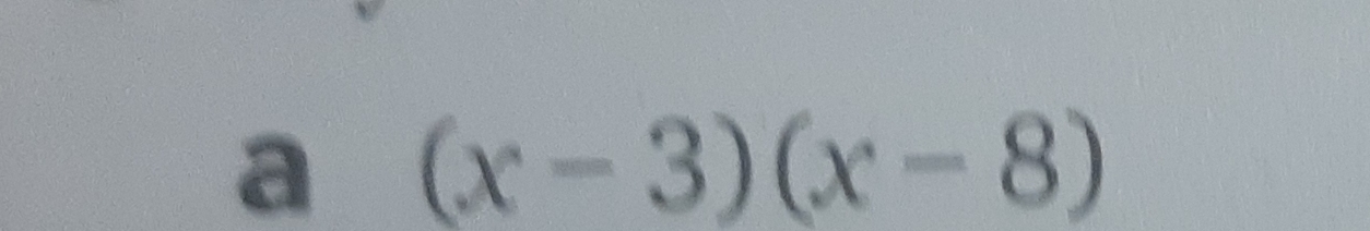 a (x-3)(x-8)