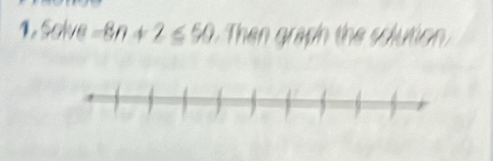 -8n+2≤ 50 Then grad