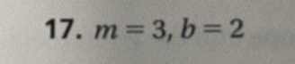 m=3, b=2