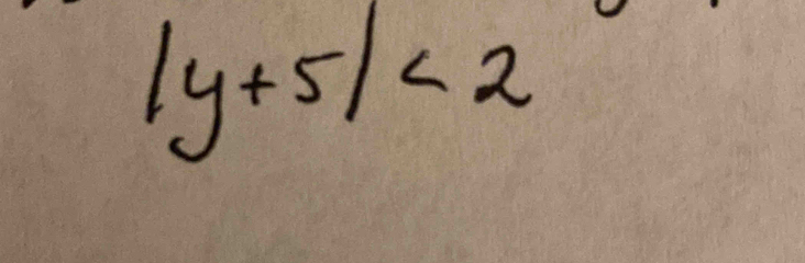 |y+5|<2</tex>