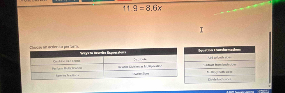 11.9=8.6x