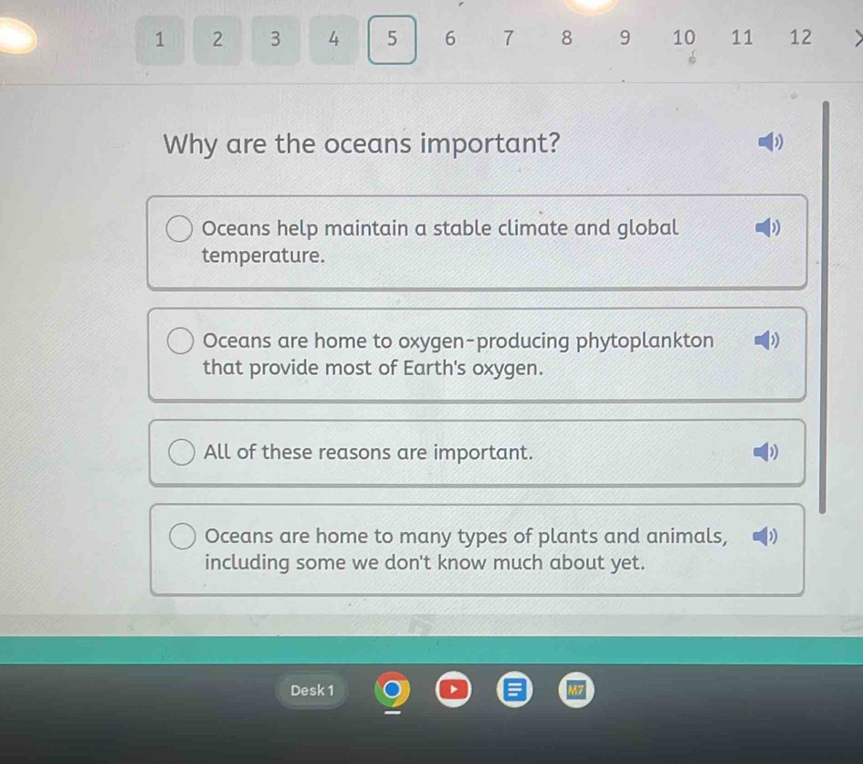 Solved: 1 2 3 4 5 6 7 8 9 10 11 12 、 Why are the oceans important ...