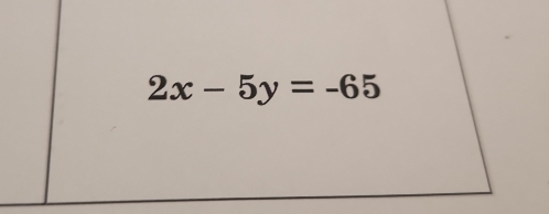 2x-5y=-65