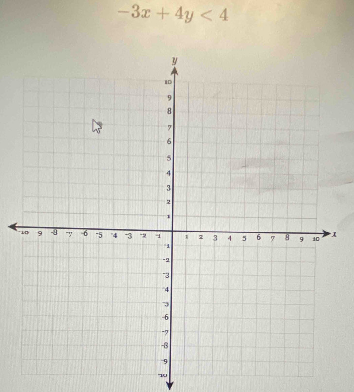 -3x+4y<4</tex> 
''10