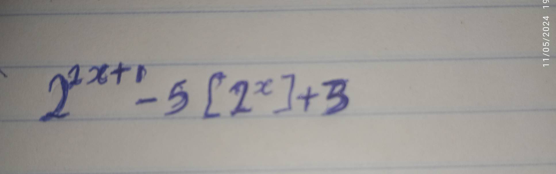 2^(2x+1)-5[2^x]+3