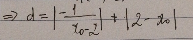 d=|frac -1x_0-2|+|2-x_0|