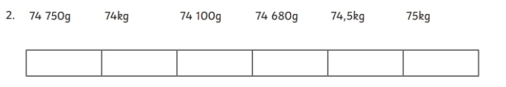 74 750g 74kg 74 100g 74 680g 74,5kg 75kg