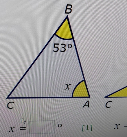 x=□° [1] x=