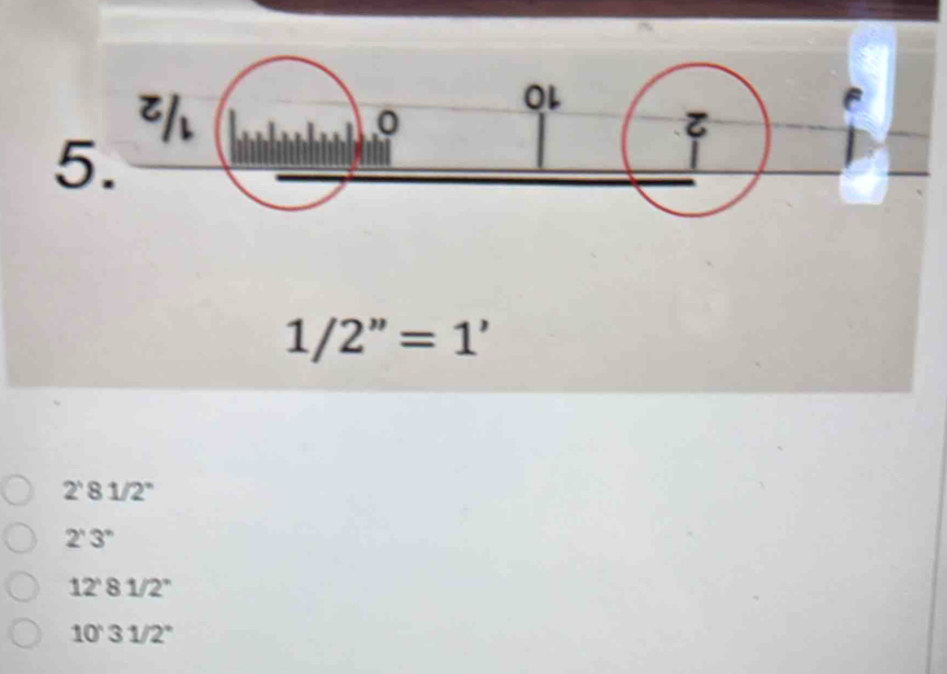 OL
C
。
5.
1/2''=1'
2'81/2''
2'3''
12'81/2''
10'31/2°