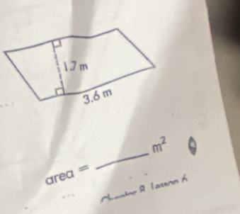 m^2
area =
R Iasenn Á