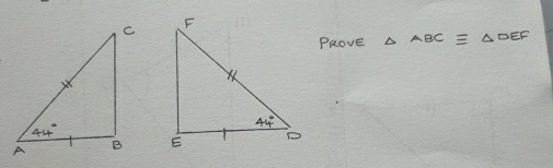 PRove △ ABCequiv △ DEF