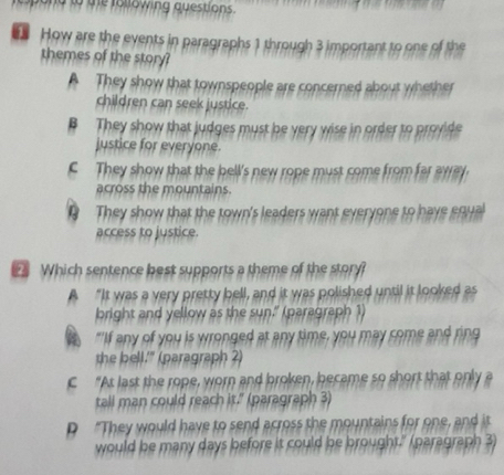 Solved: me following questions. How are the events in paragraphs 1 ...