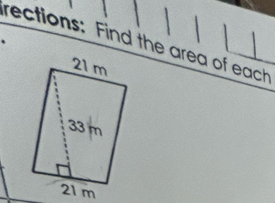 rections: Find the area of each