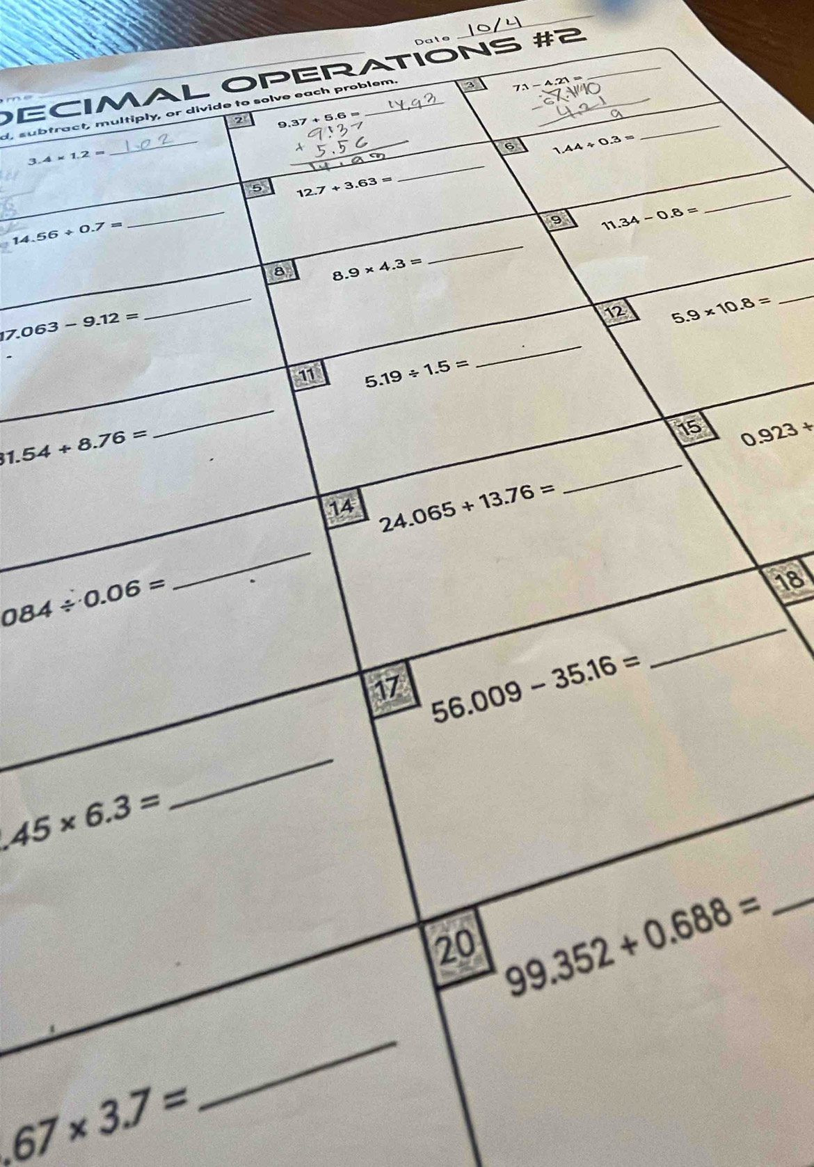 Date
DECONS #2_
d, subtr
_
0.923+
18
67* 3.7=