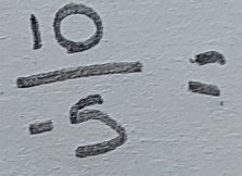  10/-5 =