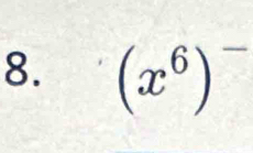 (x^6)^-