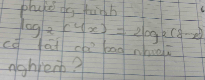 phye do hinb
log _2(4x)=2log _2(8-x)
cc fat chi bag nhoow 
nghjeop?