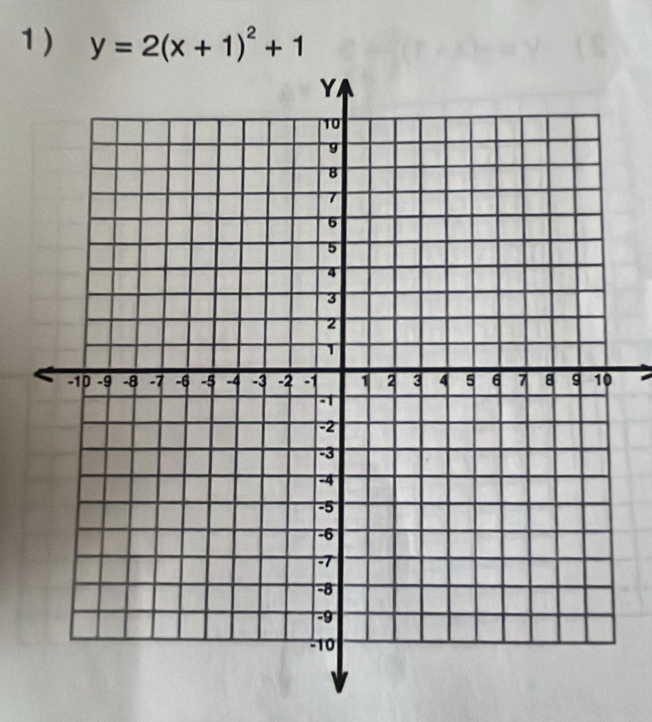 1 ) y=2(x+1)^2+1