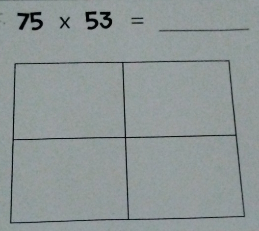 75* 53= _