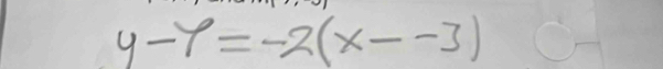 y-9=-2(x--3)