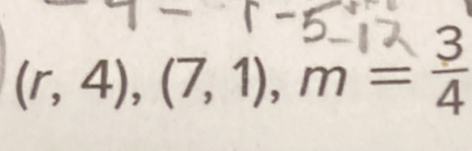 (r, 4), (7, 1), m = 3