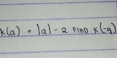 k(a)=|a|-2fInDk(-q)