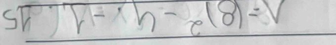 N=(8)^2-4x-1(15