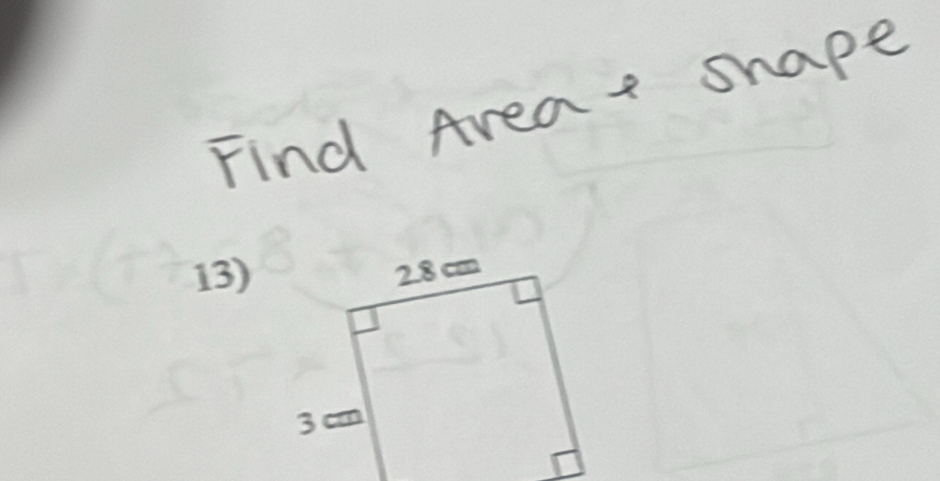 Find Areat shape