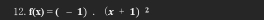 f(x)=(-1).(x+1) 2