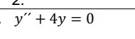 y''+4y=0