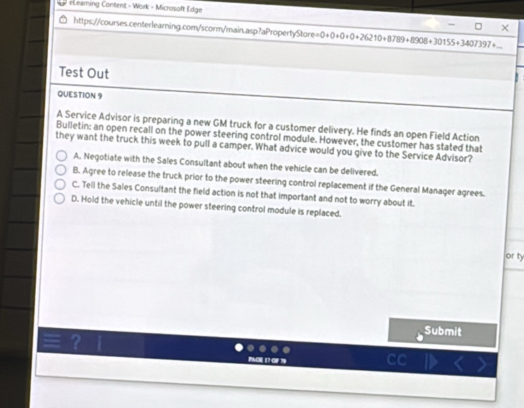 Solved: eLearning Content - Work - Microsoft Edge https://courses ...