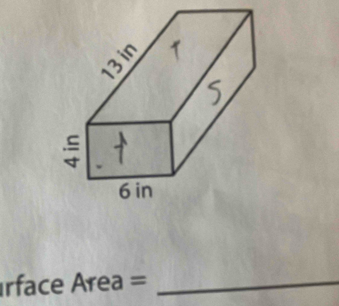 rface Area =_