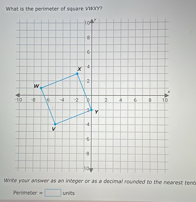 Perimeter =□ units