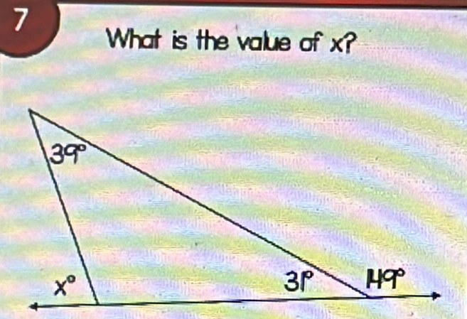 What is the value of x?