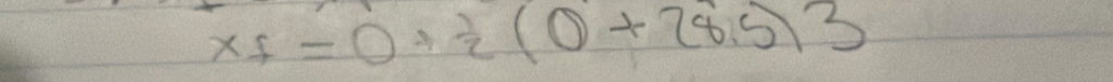 xf=0+ 1/2 (0+28.5)3