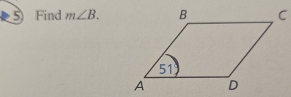 Find m∠ B.