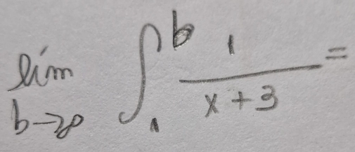 limlimits _bto p∈t _1^(bfrac 1)x+3=