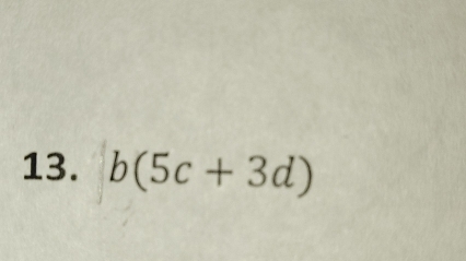 b(5c+3d)