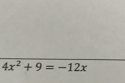 4x^2+9=-12x