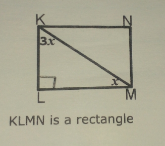 KLMN is a rectangle