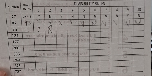 DIVISIBILITY RULES