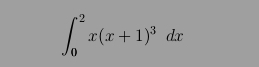 ∈t _0^(2x(x+1)^3)dx