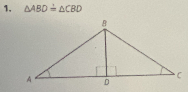 △ ABD=△ CBD