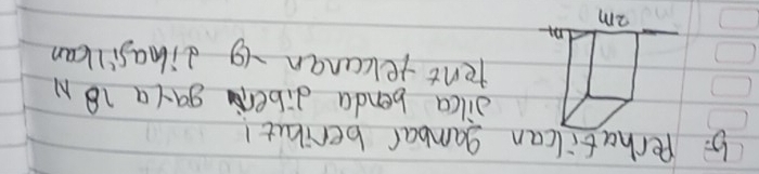 5: Perhatilcan gambar beribut! 
jilca benda diben gaya N 
tent tekcanan g dihasillcan