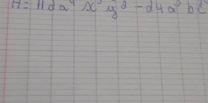 y=11da^4x^3y^2-24a^3bc