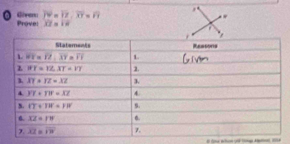 Givers overline YW=overline YZ,overline XY=overline VI
Provel overline XZ≌ overline KH
El fino ác tiem (Al Vongo Alpitmas, 195A