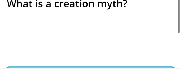 What is a creation myth?