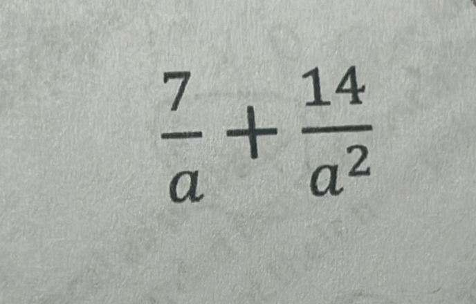  7/a + 14/a^2 